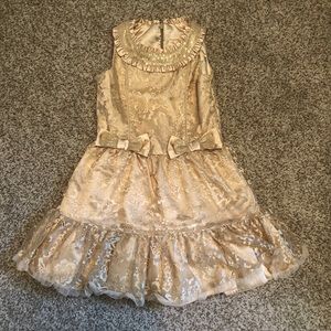 Trish scully gold dress size 5